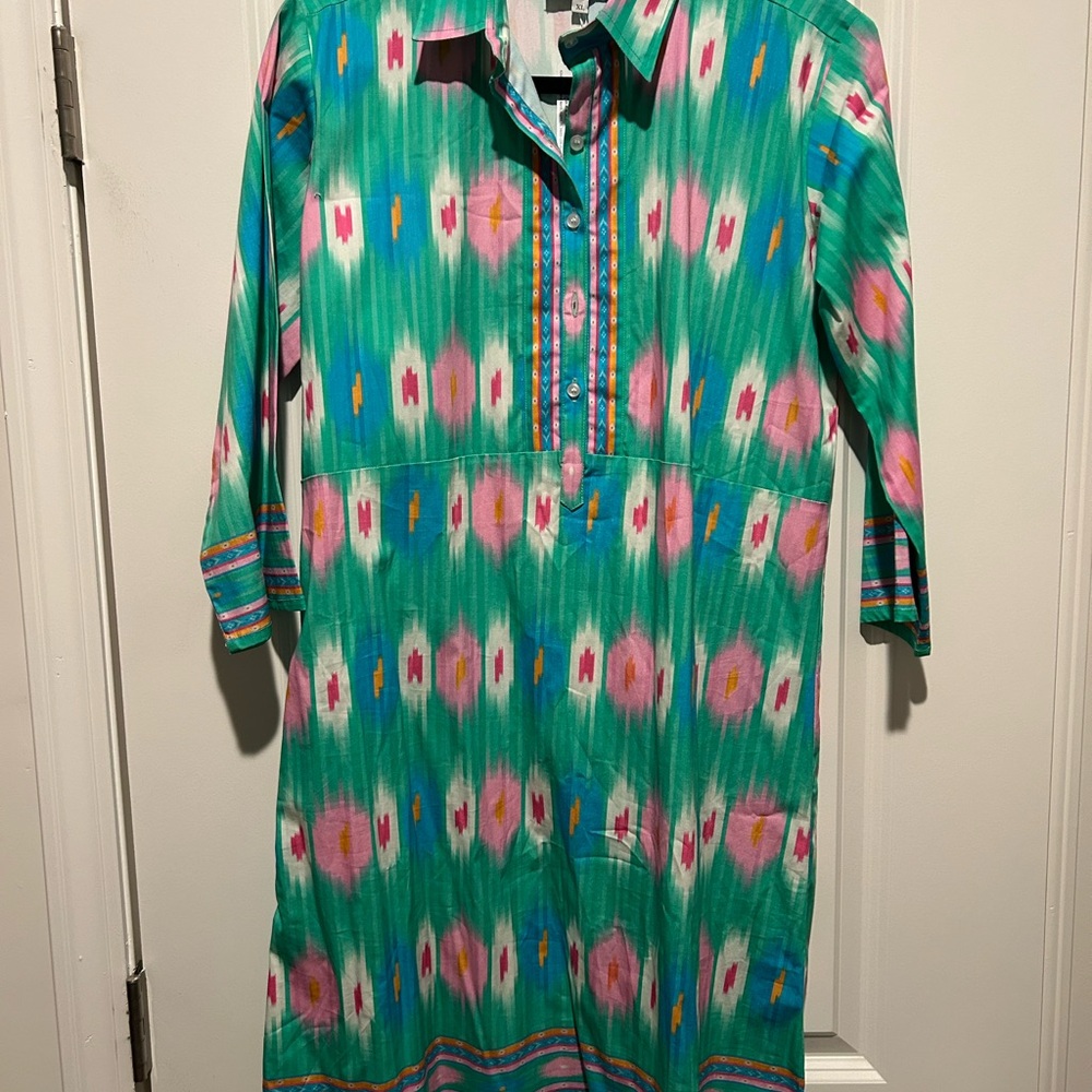 Bella Tu dress Ikat pattern size L/XL